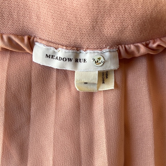 Meadow Rue I Anthropologie Scalloped Pleats Midi Skirt - Picture 6 of 8